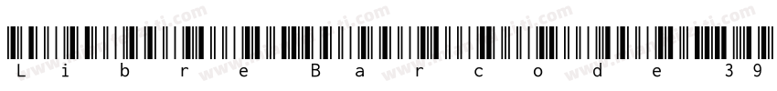 Libre Barcode 39 Tex字体转换